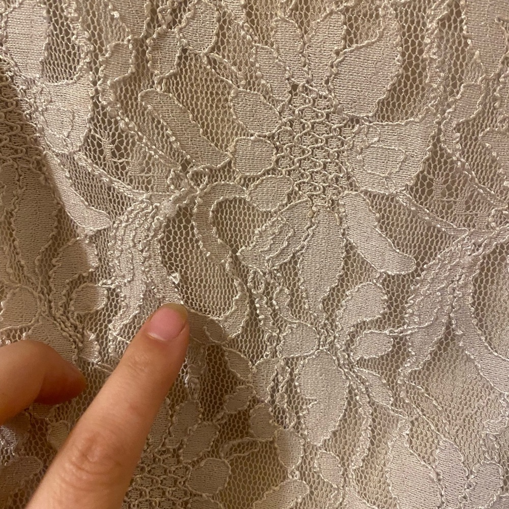 Stunning Le Chateau cream dress xs - Picture 5 of 5